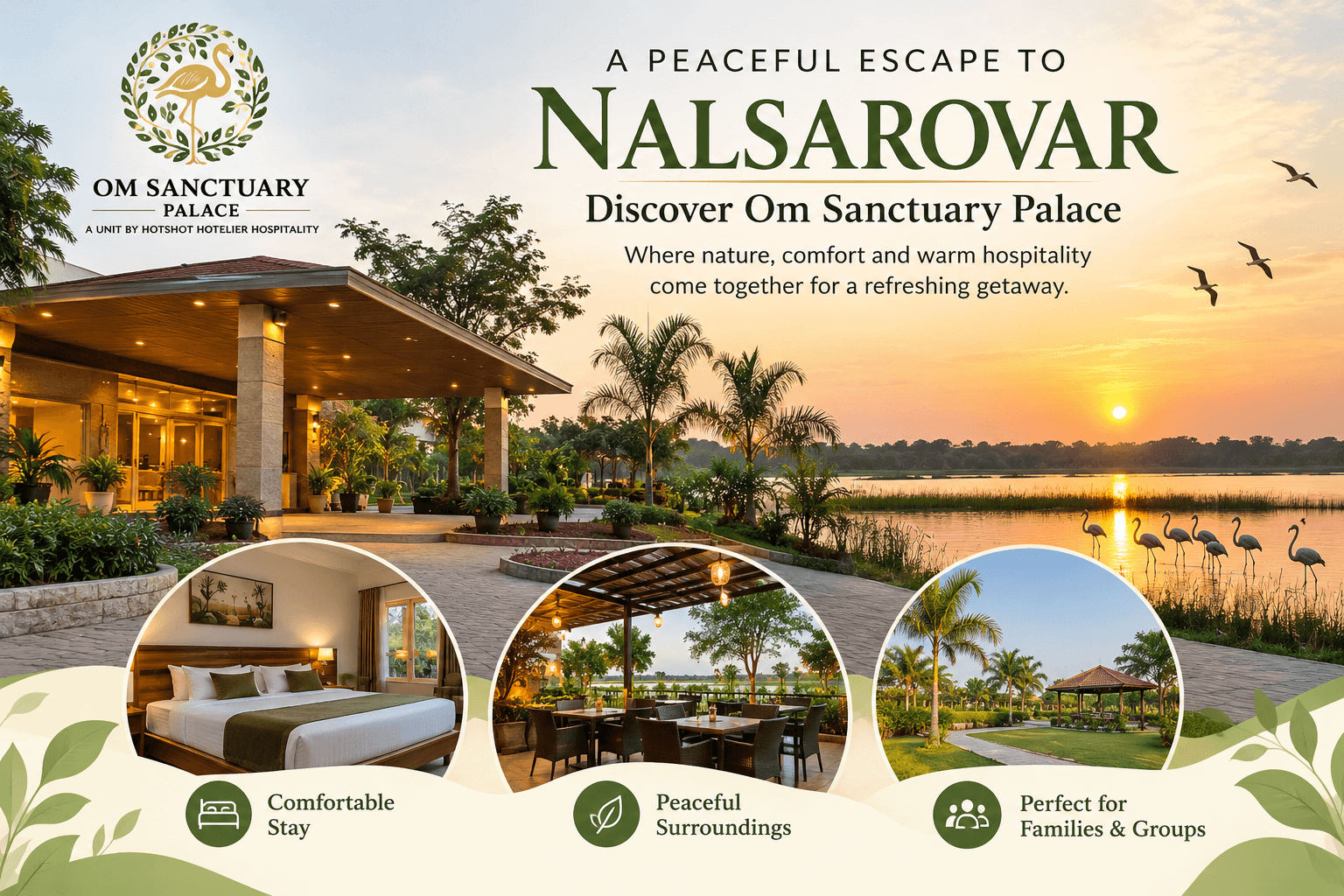 A Peaceful Escape to Nalsarovar: Discover Om Sanctuary Palace